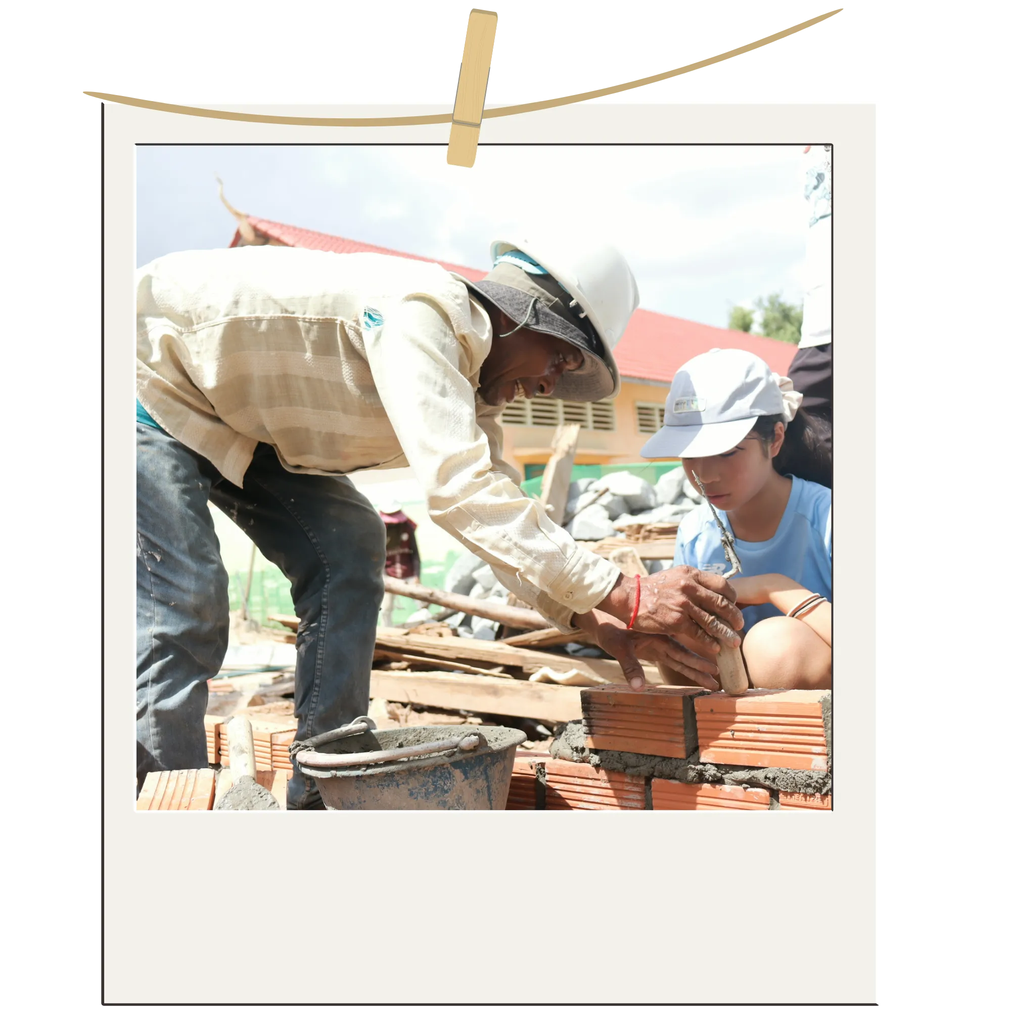 学校建設の様子