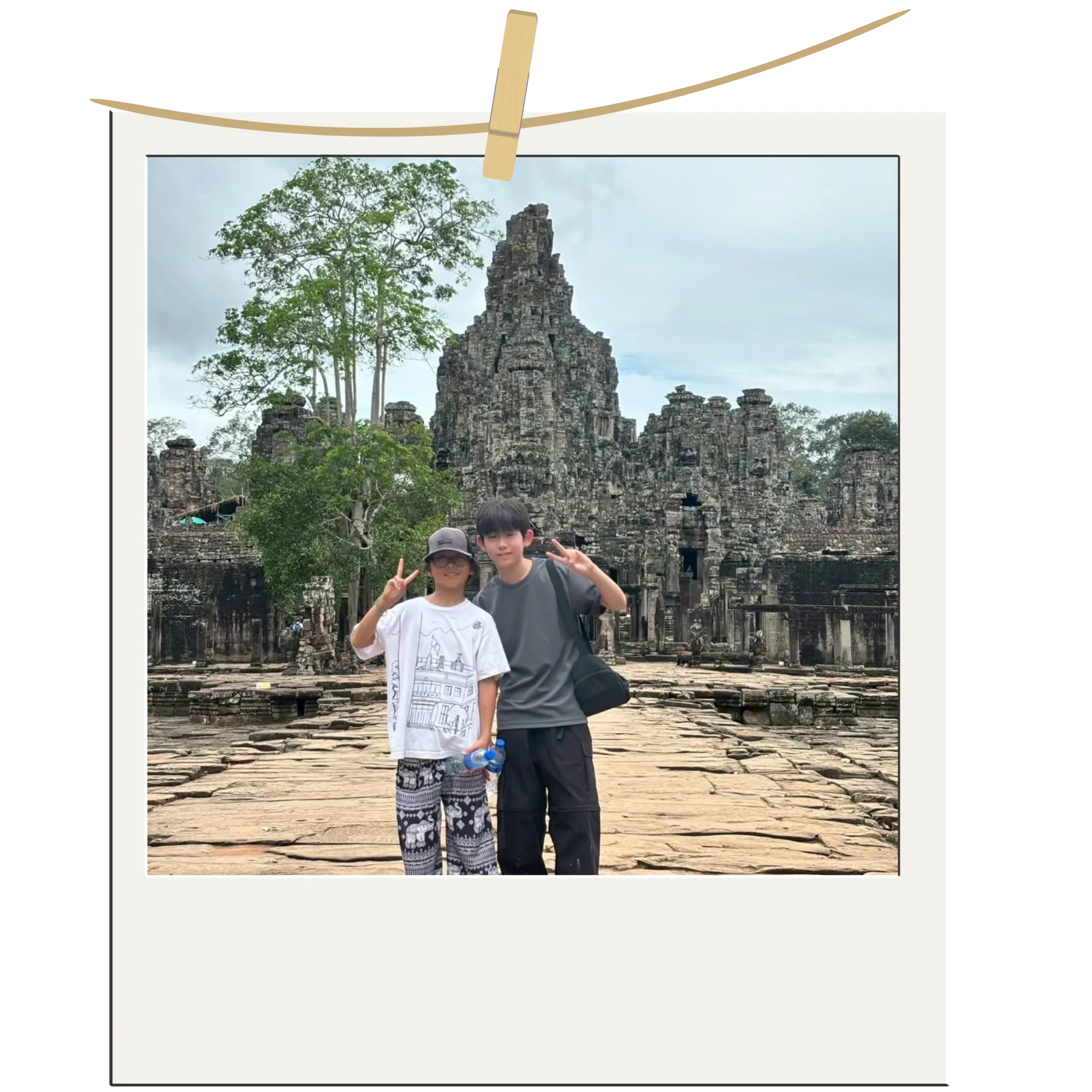 アンコールワット観光の様子